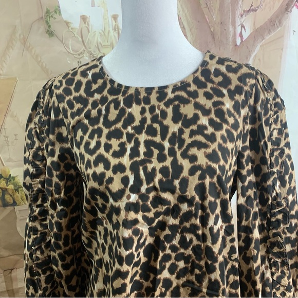 NEW J Crew Leopard Print Blouse - Picture 3 of 12